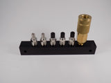 6 port flow through junction block