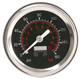 Air ride Pressure monitoring gauges