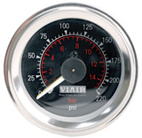Air ride Pressure monitoring gauges