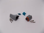 Electrical connector kit, 3 pin weather proof